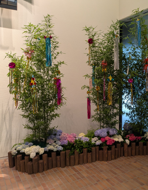 夏装飾/竹、南国、ひまわり